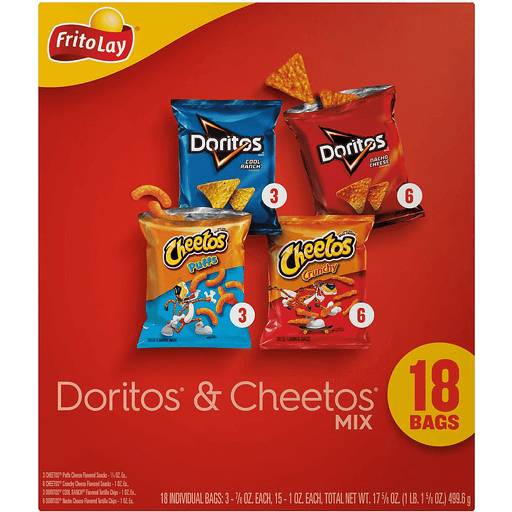 Order Frito Lay Cheetos & Doritos Multipack  (18 COUNT) 139853 food online from BevMo! store, Greenbrae on bringmethat.com