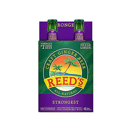 Order Reed's Strongest Ginger Beer (4PK 12 OZ) 123067 food online from Bevmo! store, Lafayette on bringmethat.com