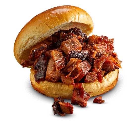 Order Georgia Chopped Pork Sandwich food online from Famous Dave store, TROY on bringmethat.com
