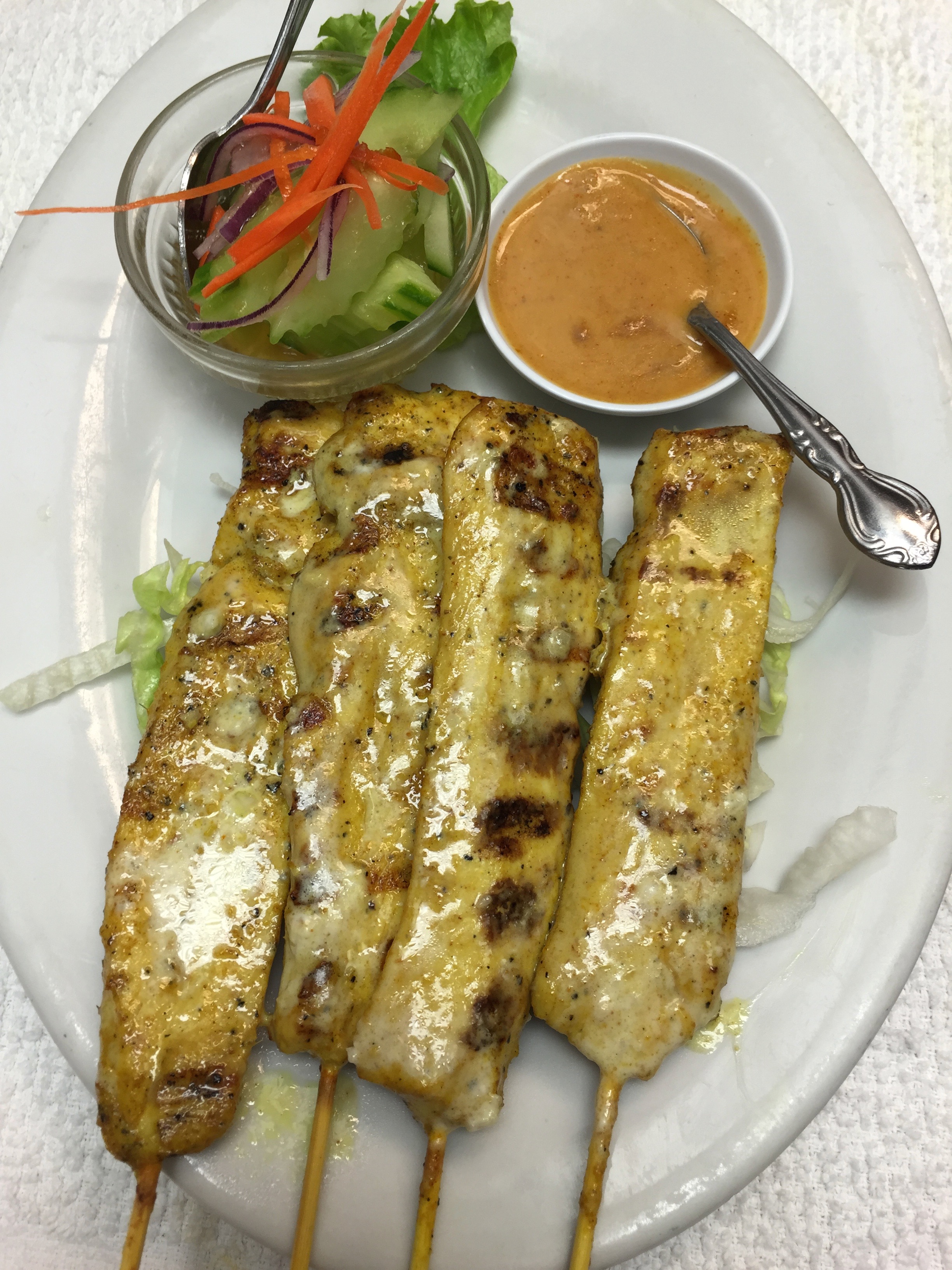 Order 6. Satay Chicken food online from Thai Spice store, Pinole on bringmethat.com