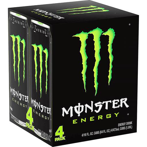 Order Monster Energy Drink (4PK 16 OZ) 73660 food online from BevMo! store, Milpitas on bringmethat.com