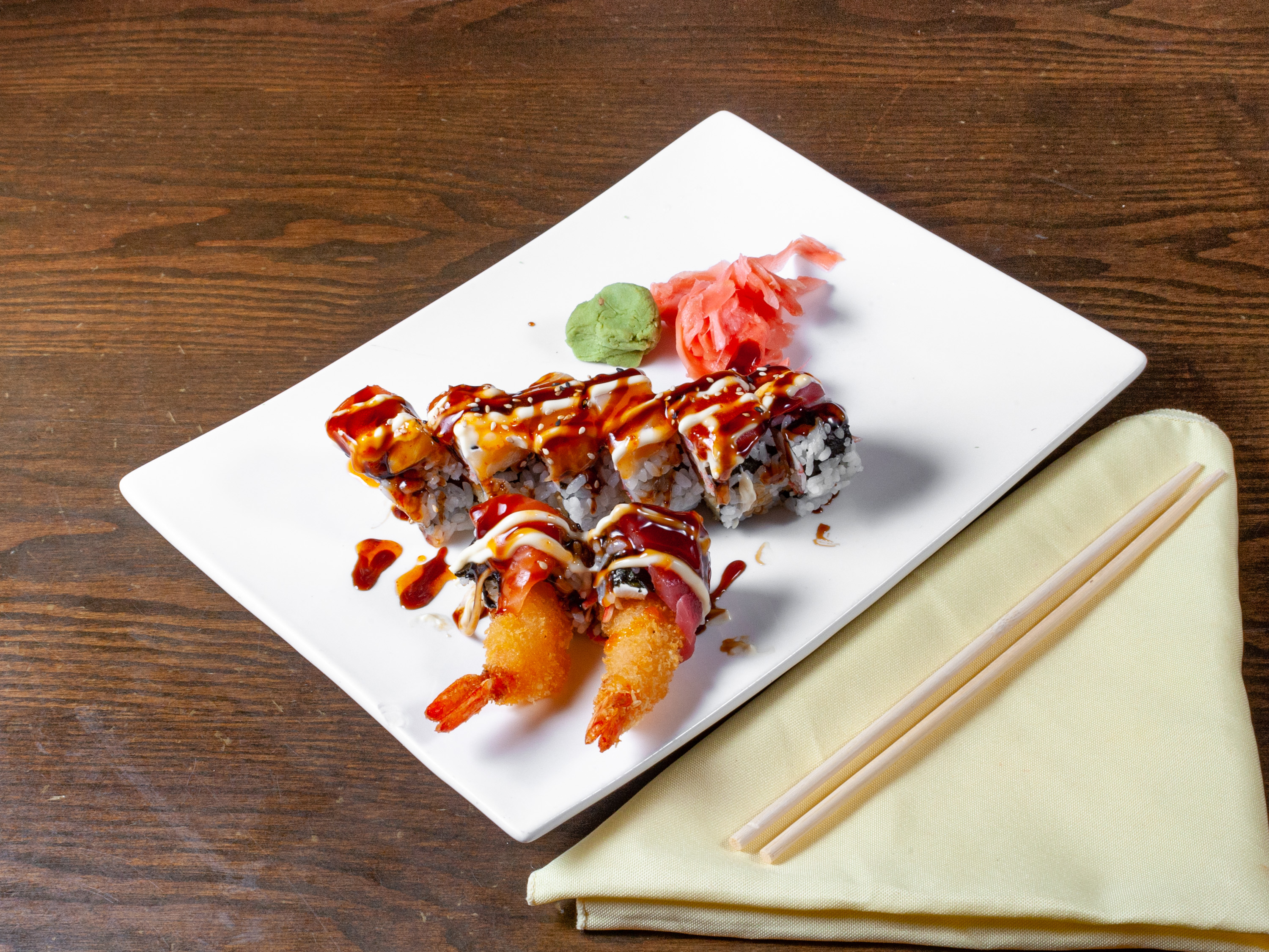 Order French Sushi Roll food online from Red Bowl Asian Bistro store, Columbia on bringmethat.com