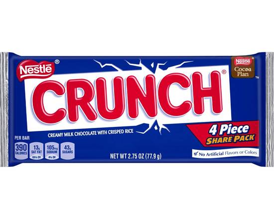 Order Nestle Crunch Bar King Size 3.2oz food online from Extra Mile 2047 store, Fairfield on bringmethat.com