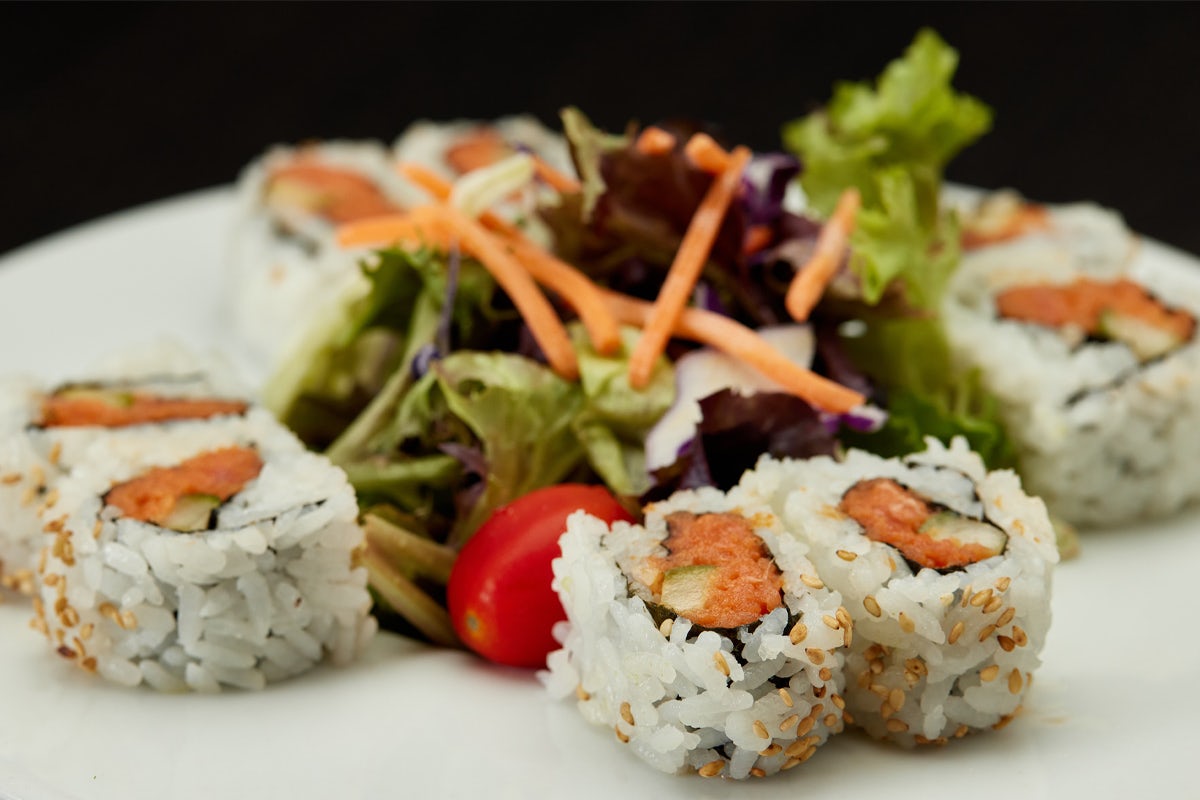 Order SPICY TUNA ROLL* food online from Ra Sushi store, Las Vegas on bringmethat.com