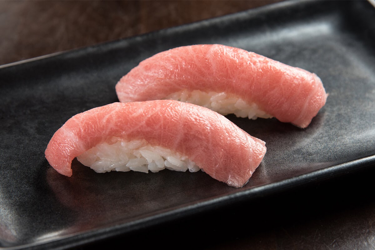 Order TUNA BELLY "TORO"* food online from RA Sushi store, Lombard on bringmethat.com