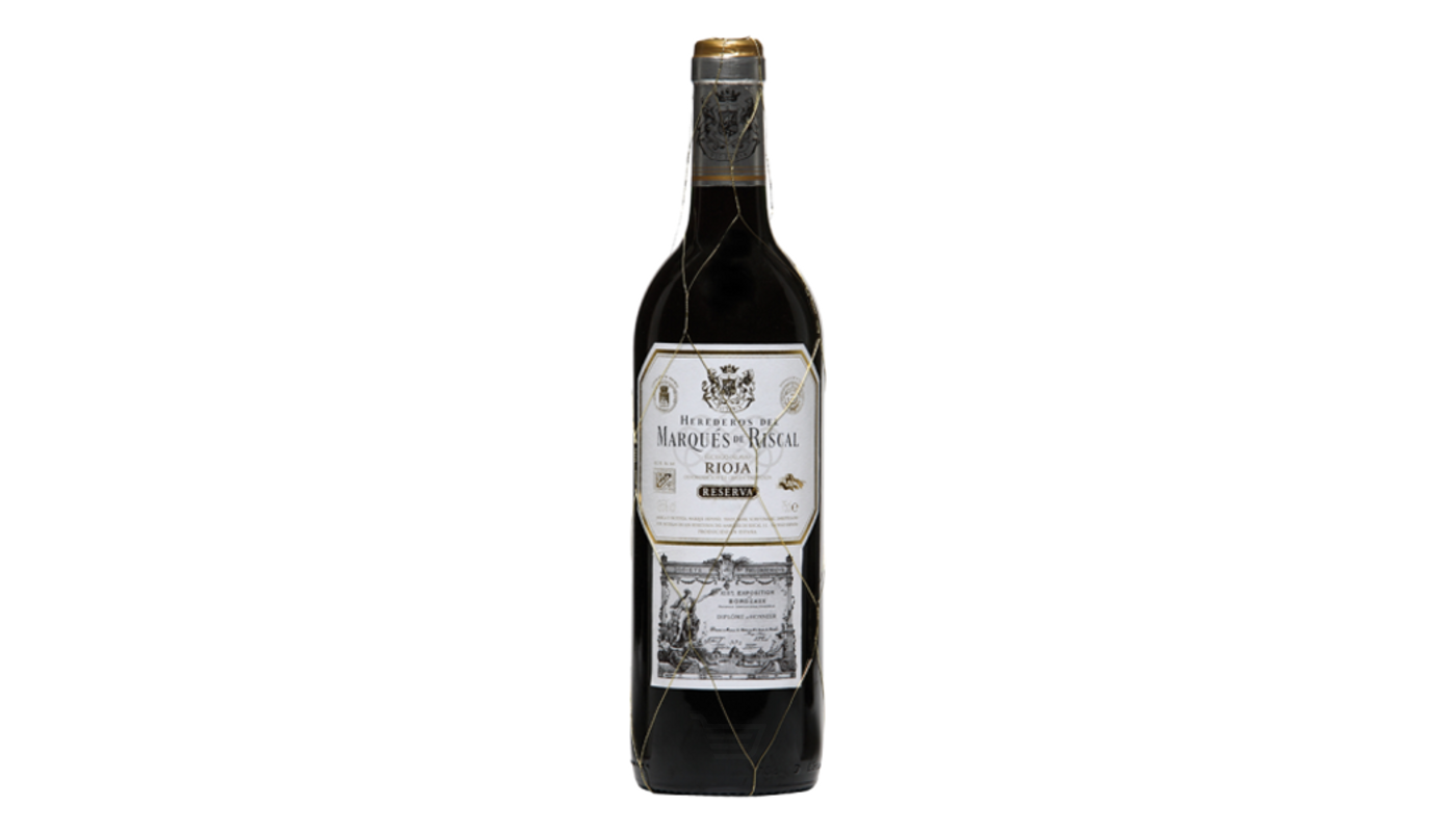 Order Marques De Riscal Rioja Reserva Tempranillo 750mL food online from Golden Rule Liquor store, West Hollywood on bringmethat.com
