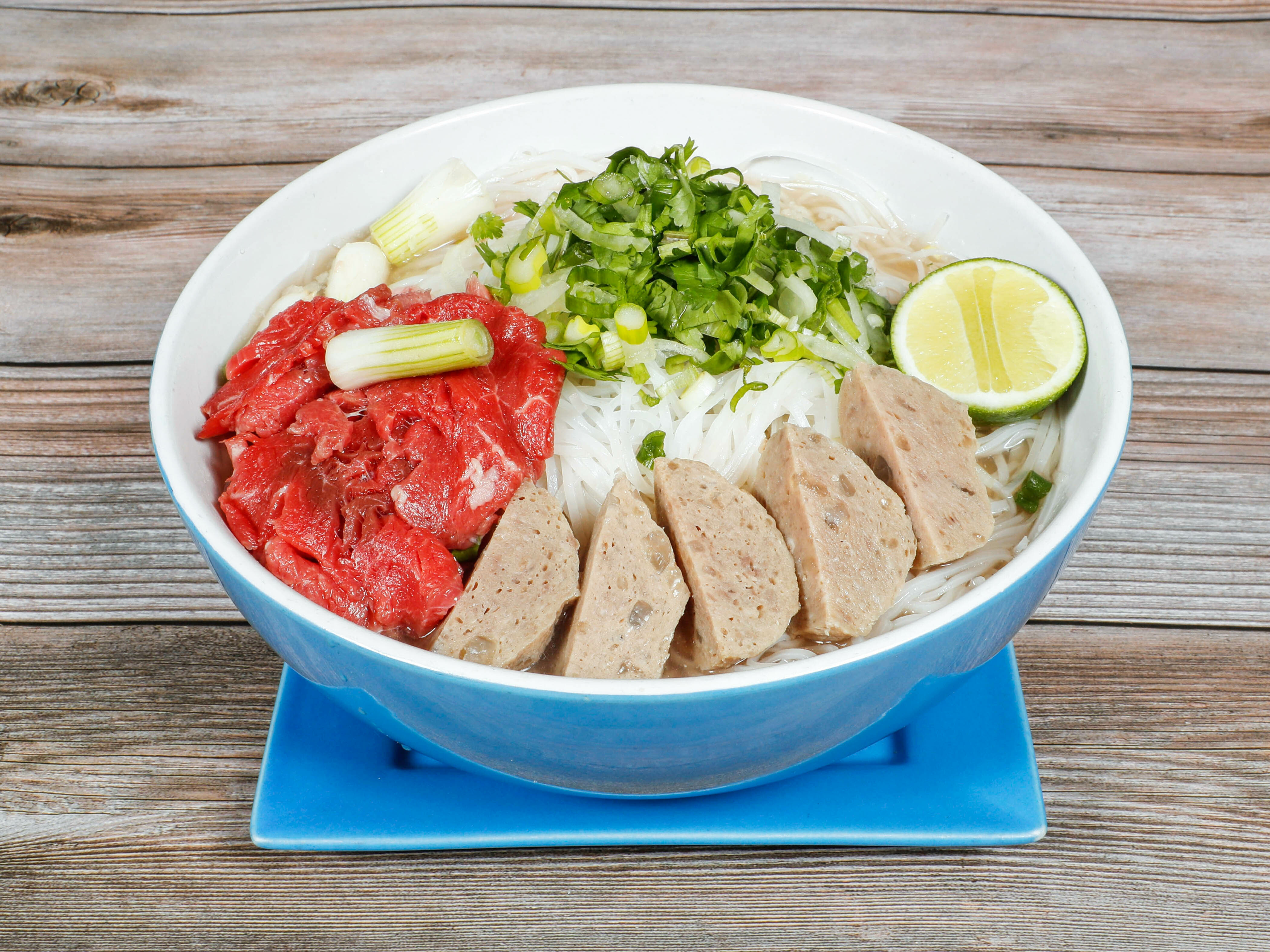 Order Pho Beef Noodles - Combination Meat food online from Pho Tick Tock store, San Jose on bringmethat.com