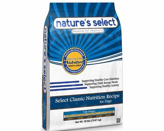 Order Classic Nutrition Recipe - Chicken and Turkey (30 lbs) food online from Nature Select Pet store, Lake Barrington on bringmethat.com