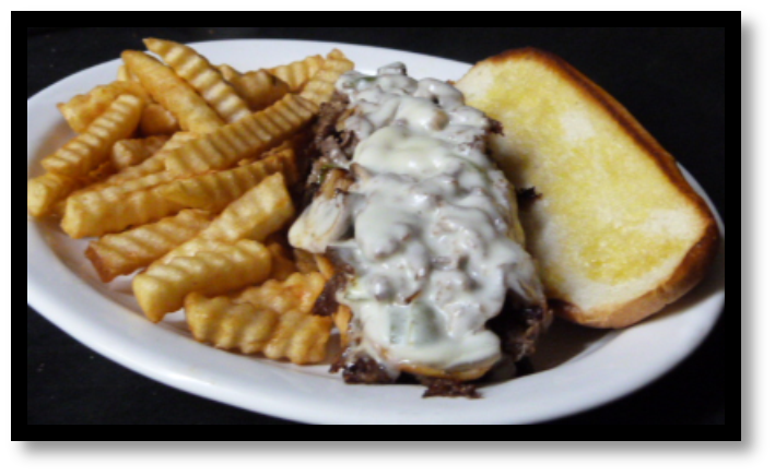 Order Philly Cheesesteak Sandwich food online from Bullfeathers store, Knoxville on bringmethat.com