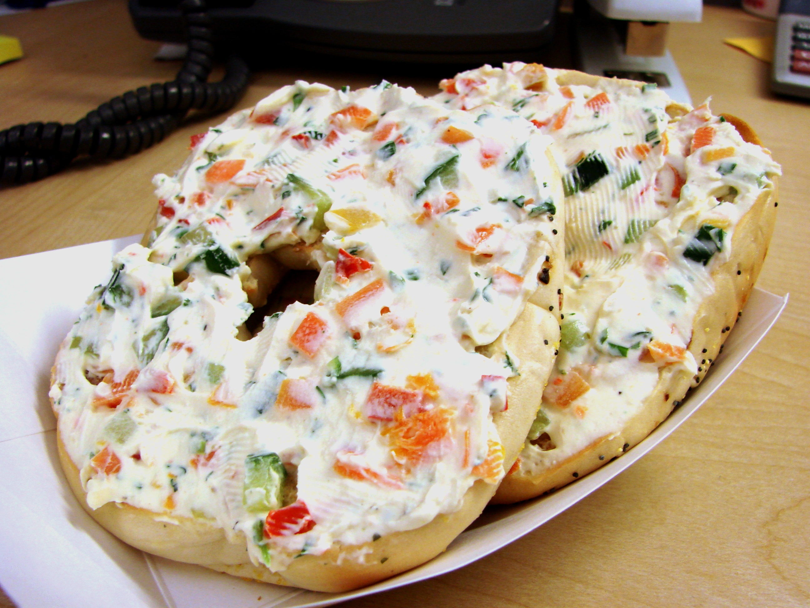 Order Vegetable Cream Cheese food online from The Bagel Place store, East Meadow on bringmethat.com