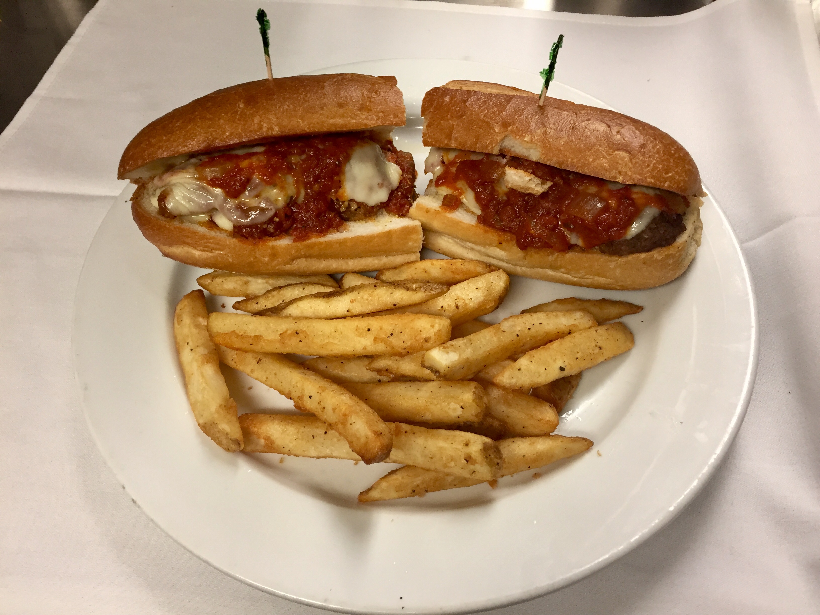 Order Meatball Parm Hero food online from Fat Sal Grill Ny store, Buchanan on bringmethat.com