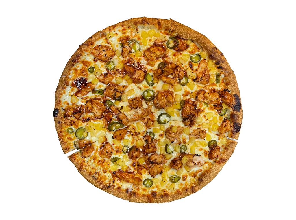 Order BBQ Chicken Deluxe  food online from Land of Pizza Inc store, South Boston on bringmethat.com