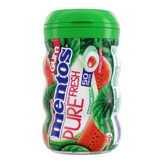 Order Mentos Pure Fresh Sugar-Free Chewing Gum with Xylitol Watermelon (50 ct) food online from Rite Aid store, Eugene on bringmethat.com