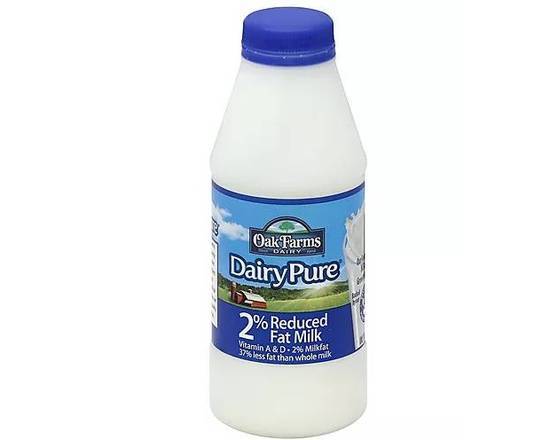 Order Dairy Pure 2% Reduced Fat Milk Pint (16 oz) food online from Urban Value Corner Store store, Dallas on bringmethat.com