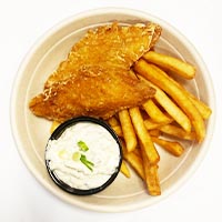 Order Fish N Chips (NEW) food online from Halal Kitch store, Egg Harbor Township on bringmethat.com