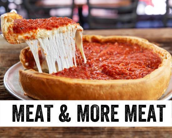 Order Meat and More Meat Deep Dish Pizza food online from Giordano's store, Indianapolis on bringmethat.com
