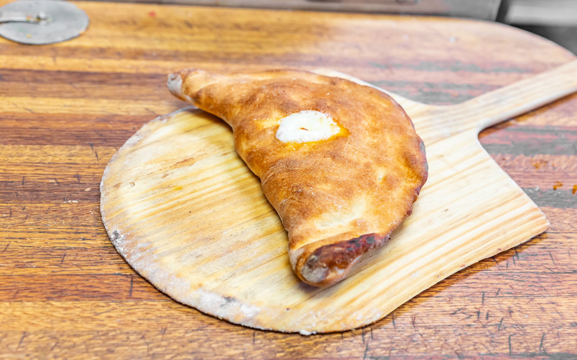Order Cheese Calzone food online from Two Guys Pizza store, Henrico on bringmethat.com