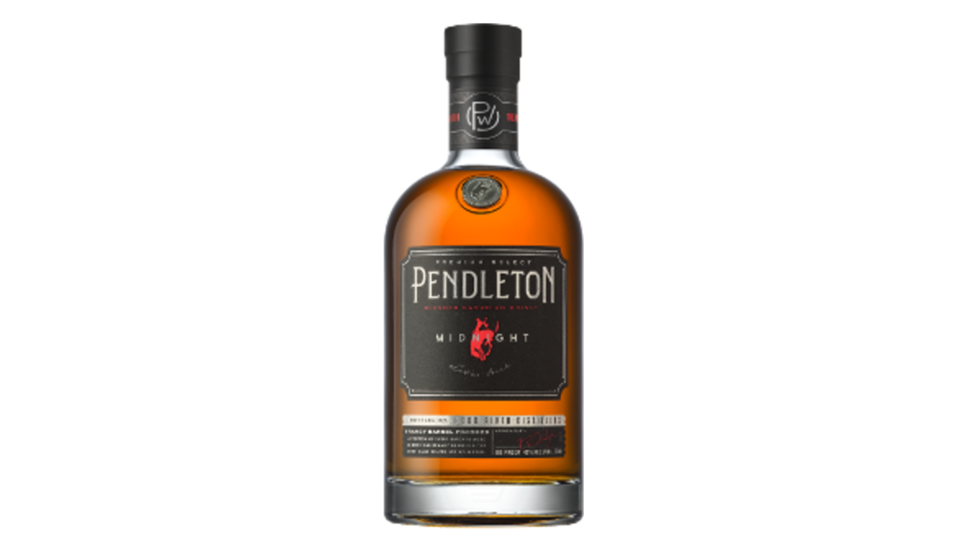 Order Pendleton Midnight Canadian Whisky 750ml Bottle food online from Spikes Bottle Shop store, Chico on bringmethat.com