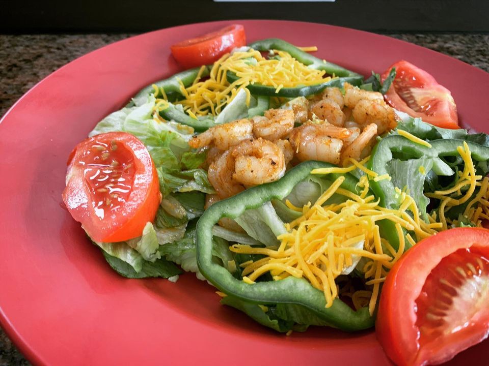 Order Blackened Shrimp Salad food online from Hots Deli store, Dothan on bringmethat.com