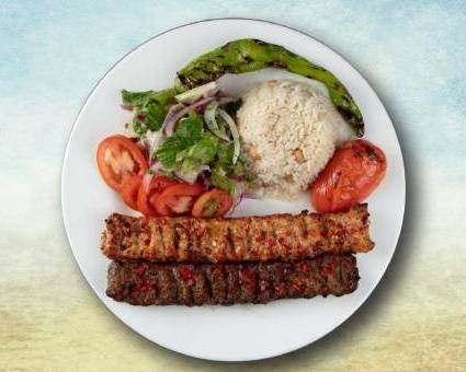 Order Lamb Adana Dinner   food online from Pita Pan store, Lawrence on bringmethat.com