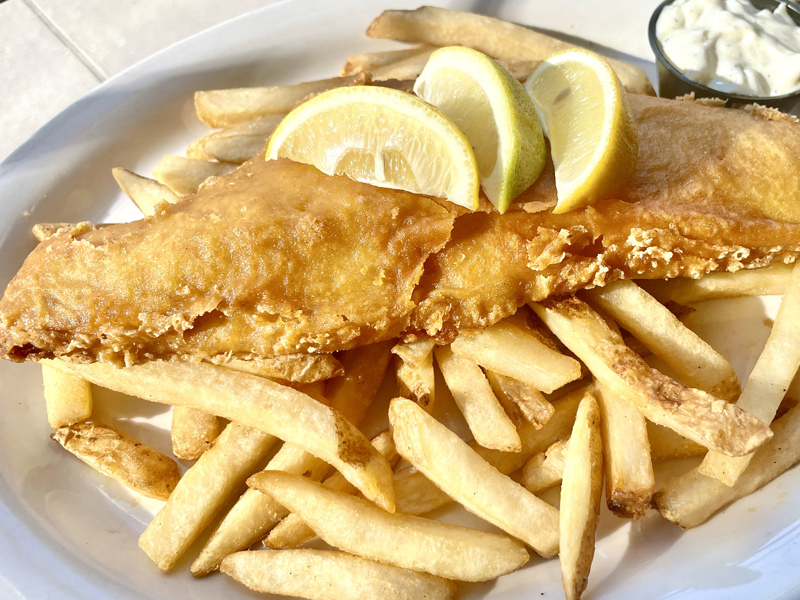 Order Fish and Chips food online from Press Box Grill store, Dallas on bringmethat.com
