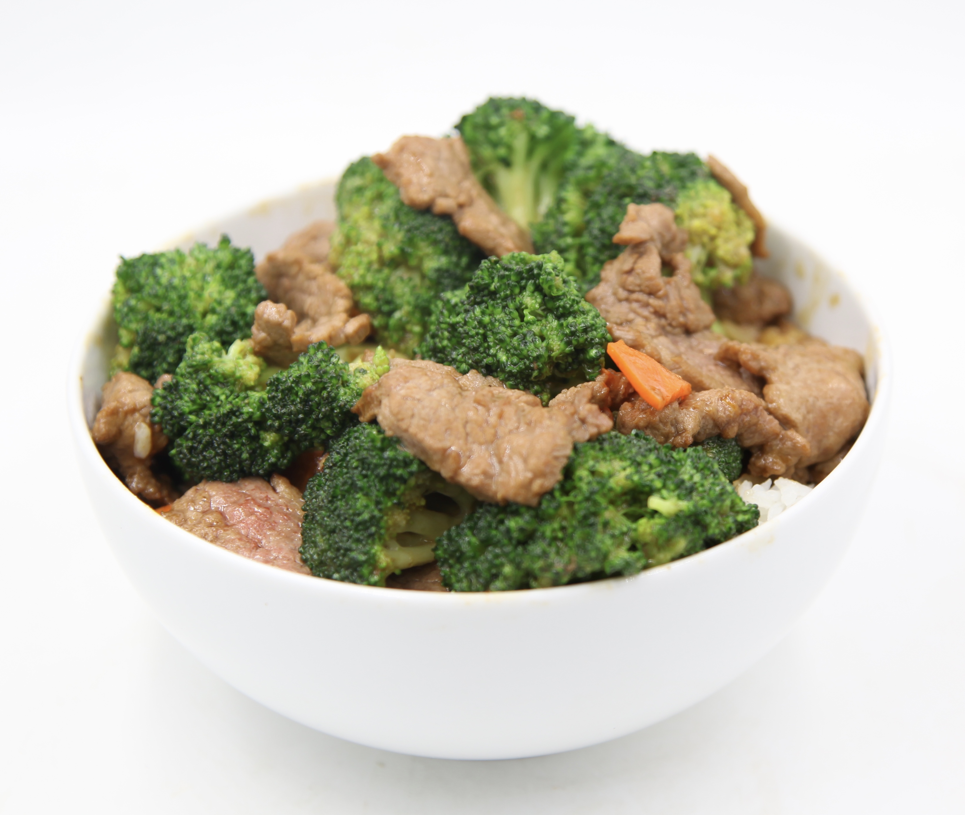 Order （C）Broccoli Beef Combo 芥蘭牛套餐 food online from IQ Kitchen store, Newton Highlands on bringmethat.com