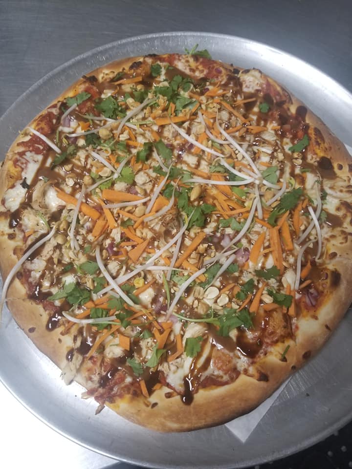 Order The Muy Thai Pizza food online from Curbin Cuisine store, Des Moines on bringmethat.com