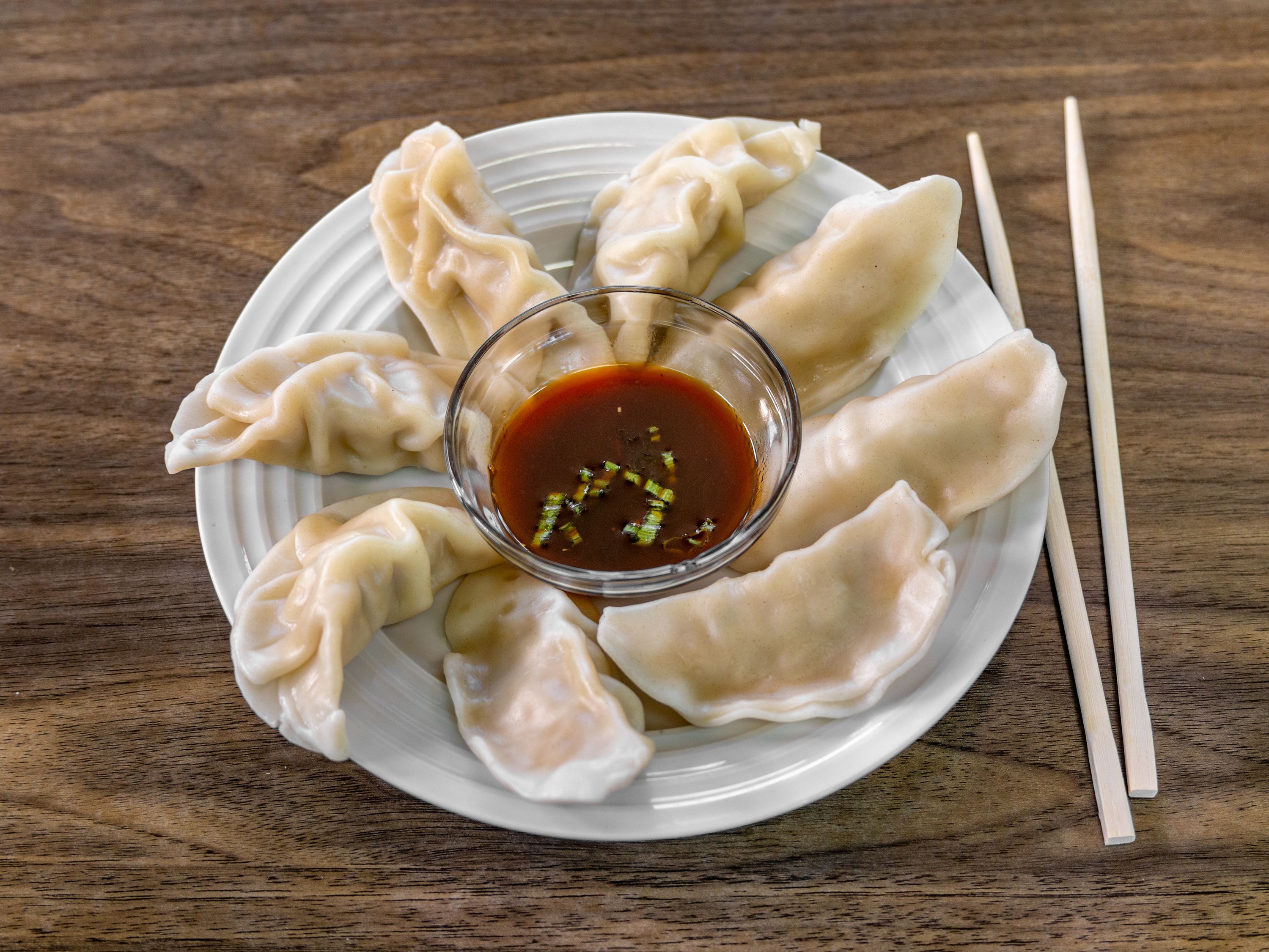 Order 9. Steamed Dumpling food online from Jing Jing Asian Restaurant store, Newport News on bringmethat.com