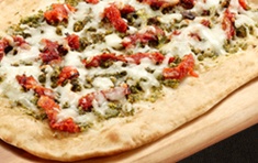 Order Roasted Veggies and Mozzarella Flatbread  food online from Round Table Pizza store, Laguna Niguel on bringmethat.com