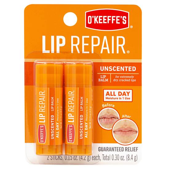 Order O'Keeffe's Lip Repair Night Treatment (0.15 oz x 2 ct) food online from Rite Aid store, Placerville on bringmethat.com