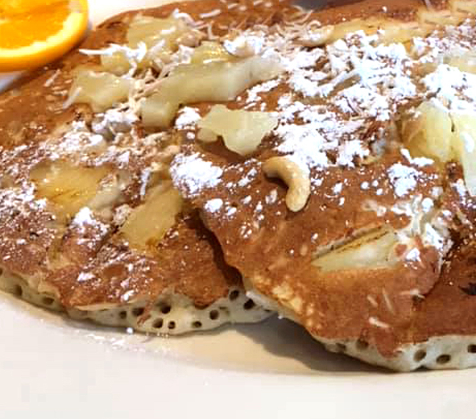 Order 3 Hawaiian Buttermilk Pancakes food online from Pinocchio In The Desert store, Palm Springs on bringmethat.com