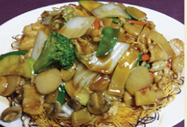 Order Chicken Pan Fried Noodle food online from Great Wall Chinese Restaurant store, Gilbert on bringmethat.com