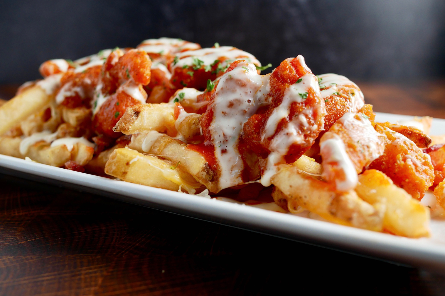 Order Downtown Buffalo Shrimp Fries food online from Kocky Bar & Grill store, Fresno on bringmethat.com