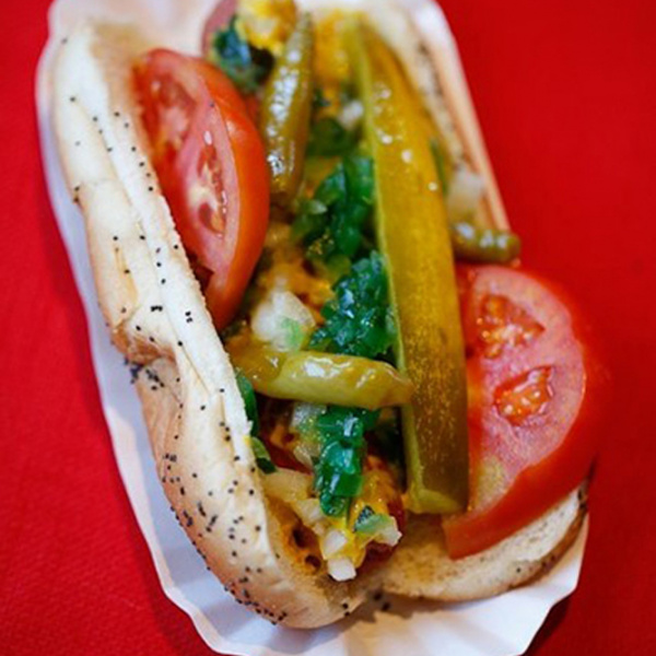 Order Classic Chicago Dog food online from Windy City Pizza store, San Mateo on bringmethat.com