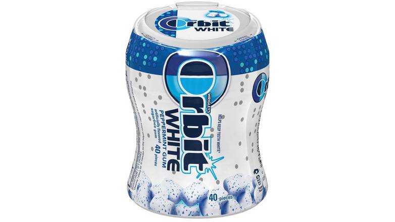 Order Orbit White Peppermint Soft Chew Gum - 40 Count food online from Trumbull Mobil store, Trumbull on bringmethat.com
