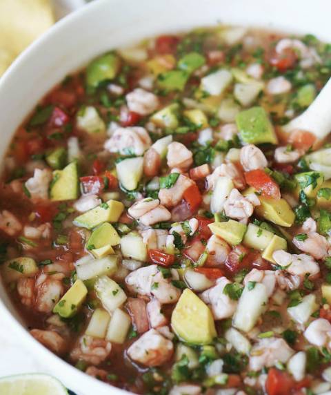 Order Ceviche food online from Cozumel Mexican Restaurant store, Brunswick on bringmethat.com
