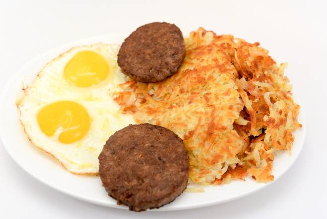 Order 2 Eggs & Sausage food online from Franks Grill store, Houston on bringmethat.com