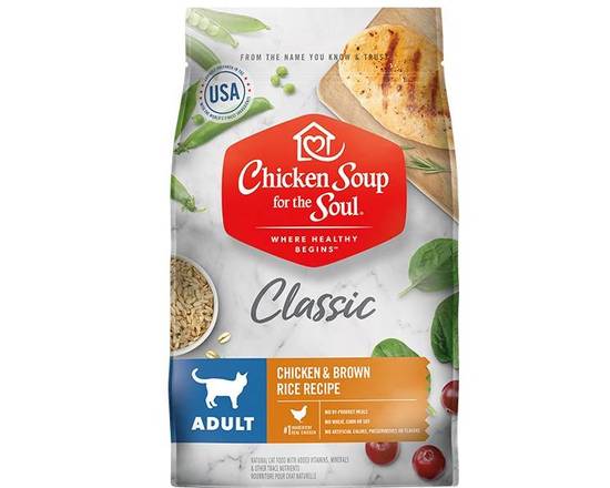 Order Chicken Soup Adult Cat 4.5# food online from Wichita Falls Pet Supply store, Wichita Falls on bringmethat.com