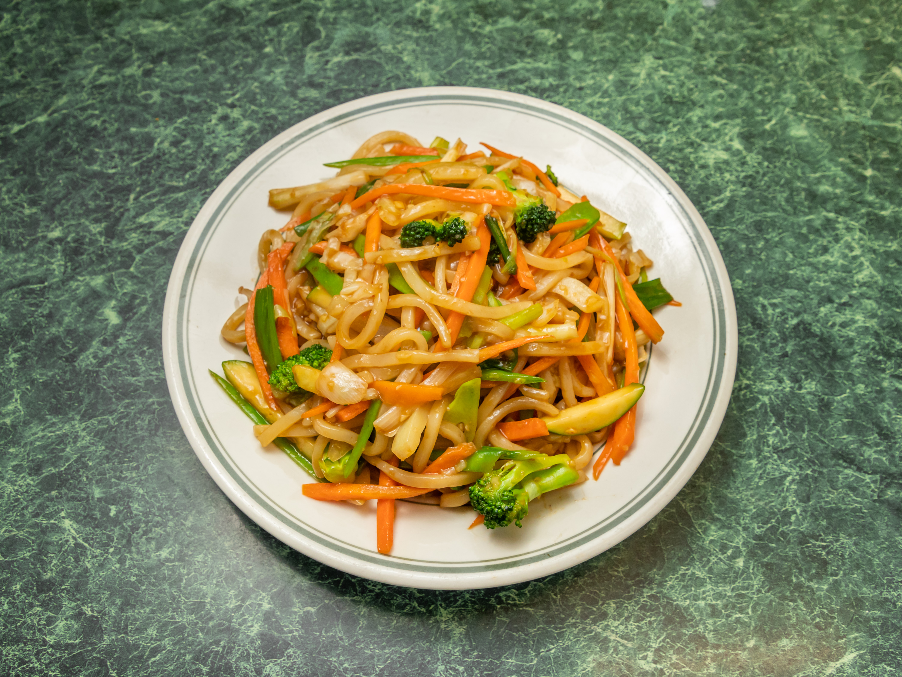 Order M6. Vegetable Udon food online from Dragon Palace store, Norcross on bringmethat.com