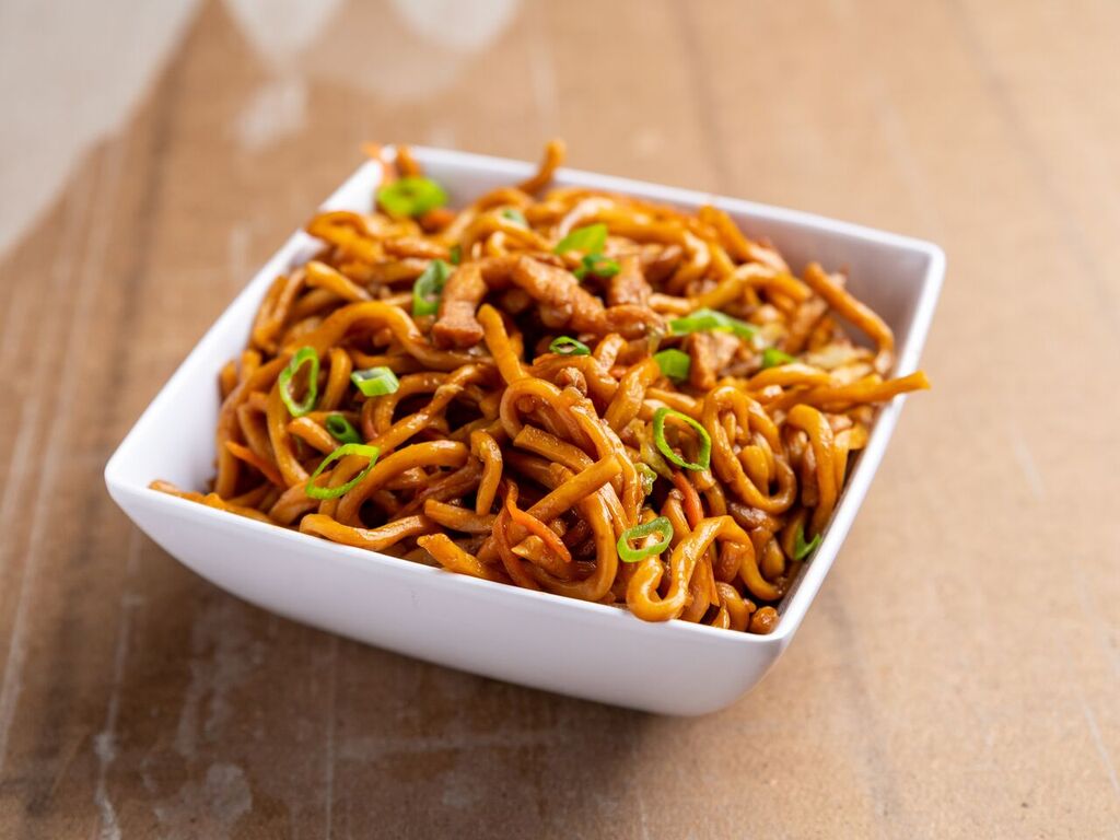 Order C2. Chicken Lo Mein Dinner Combination food online from A8 China store, Madison on bringmethat.com