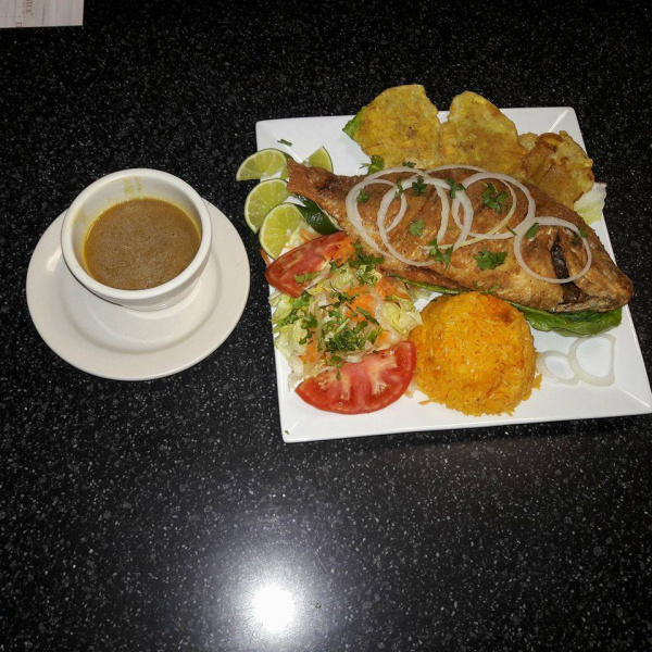Order Mojarra Frita (Tilipia) food online from Sabor Latino Restaurant store, Upper Darby on bringmethat.com