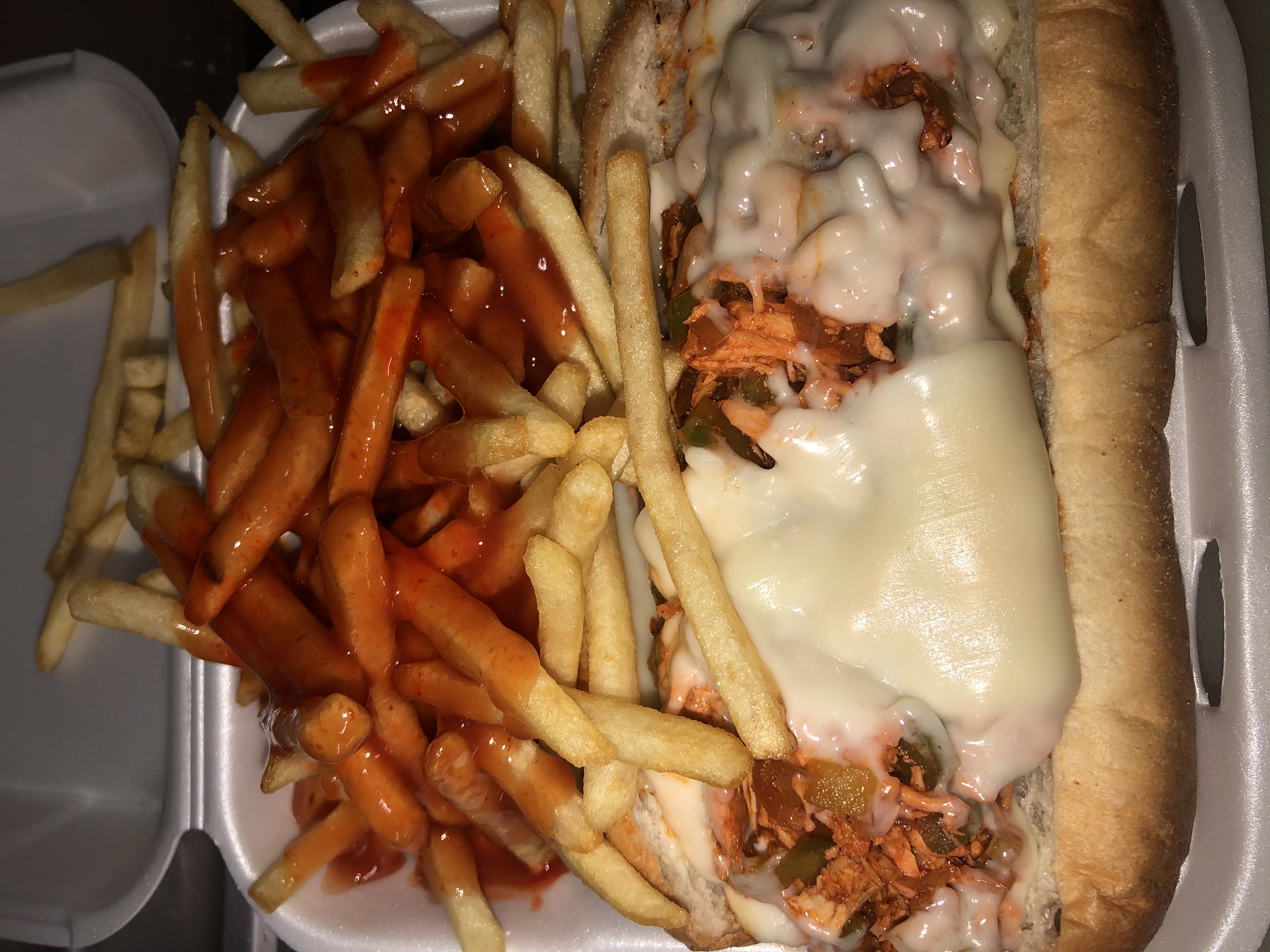 Order Buffalo Chicken Sandwich with Fry food online from Philly Town store, Matteson on bringmethat.com