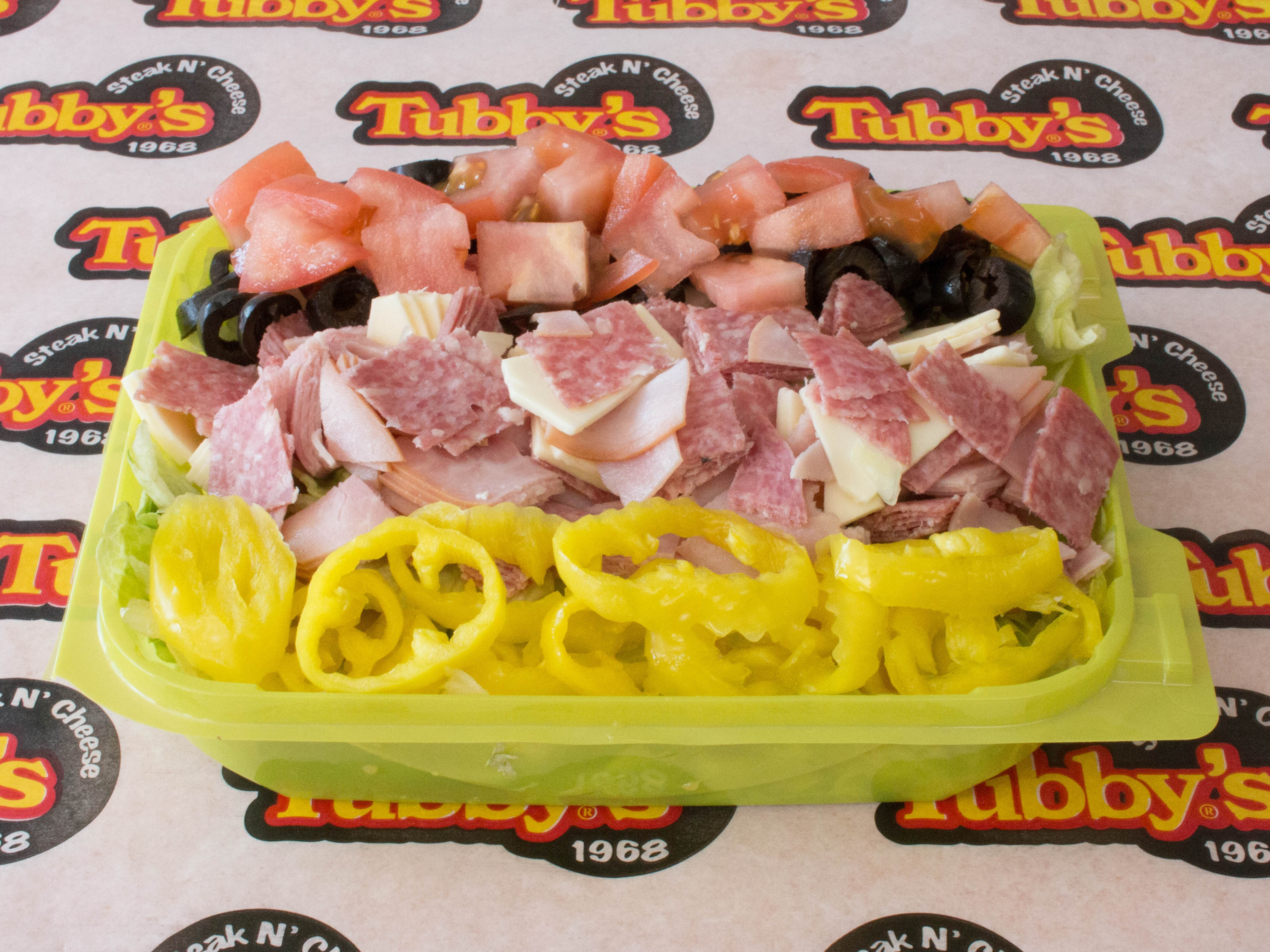 Order Antipasto Salad food online from Tubby Sub Shop store, Madison Heights on bringmethat.com