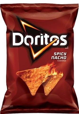 Order Doritos Spicy Nacho Tortilla Chips food online from Pepack Sunoco store, Peapack on bringmethat.com