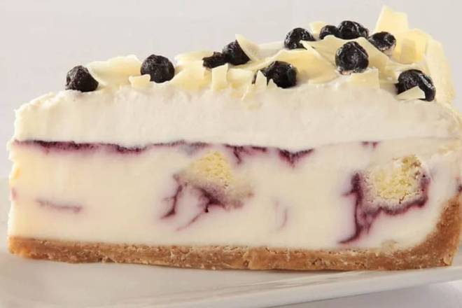 Order Blueberry Cobbler White Chocolate Cheesecake food online from Florence Crab House store, Florence on bringmethat.com