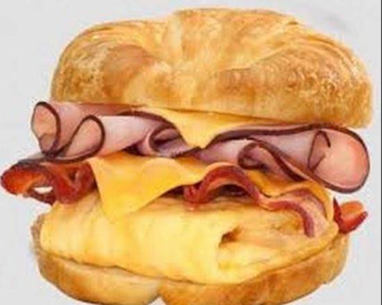 Order Ham Bacon Egg& Cheese food online from Soup Kettle Grille store, Meridian on bringmethat.com