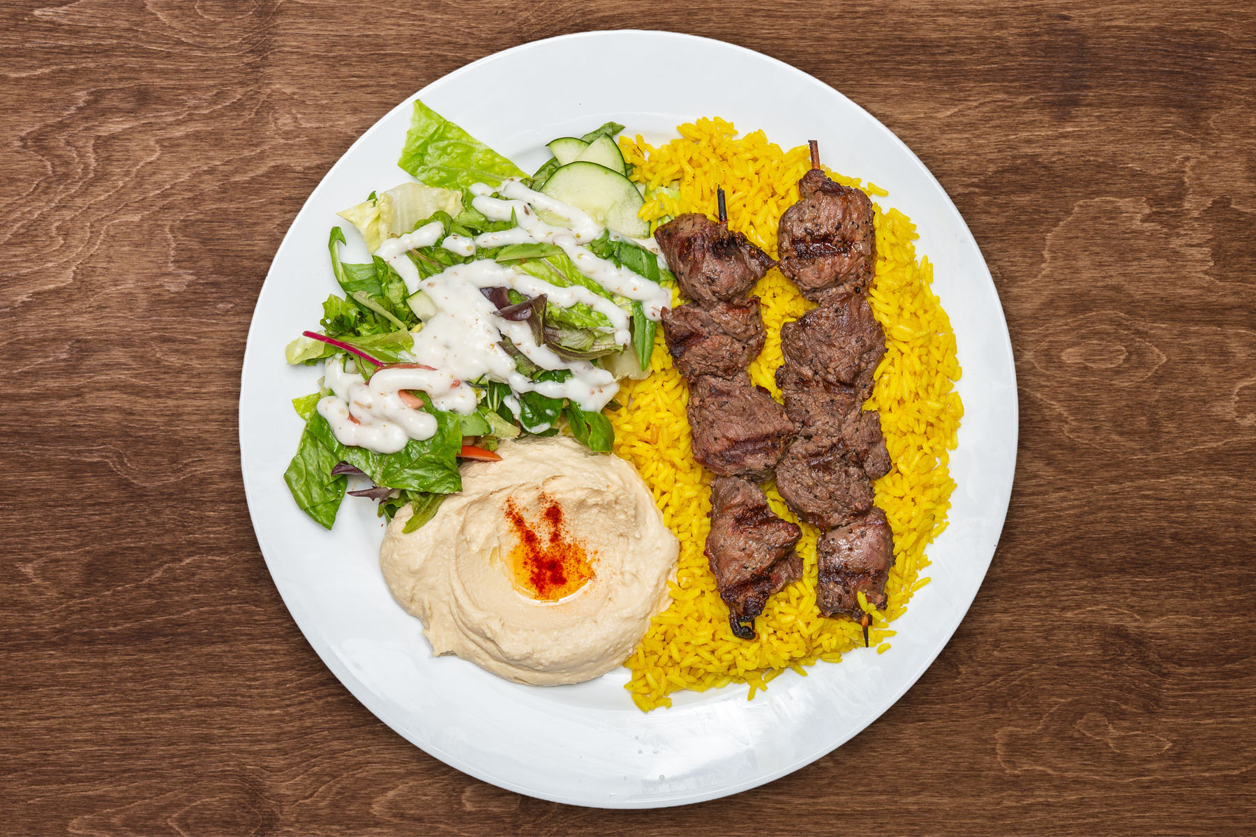 Order 1. Filet Mignon Beef Kabob  food online from The Green Olive store, Ventura on bringmethat.com