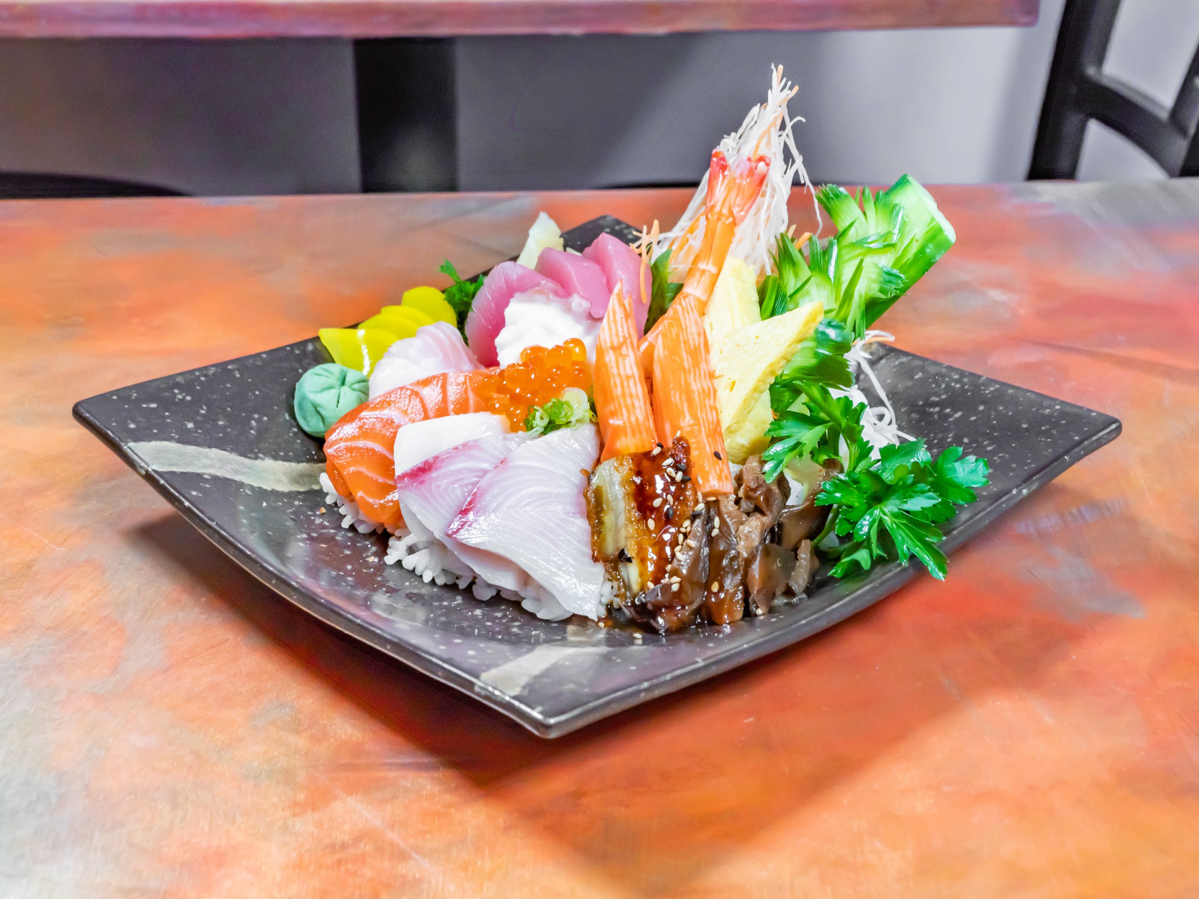 Order Chef’s Bowl Sushi food online from Asia Nine Bar and Lounge store, Washington on bringmethat.com