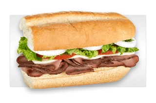 Order Roast Beef and Provolone Sub food online from Blimpie Subs store, Oshkosh on bringmethat.com