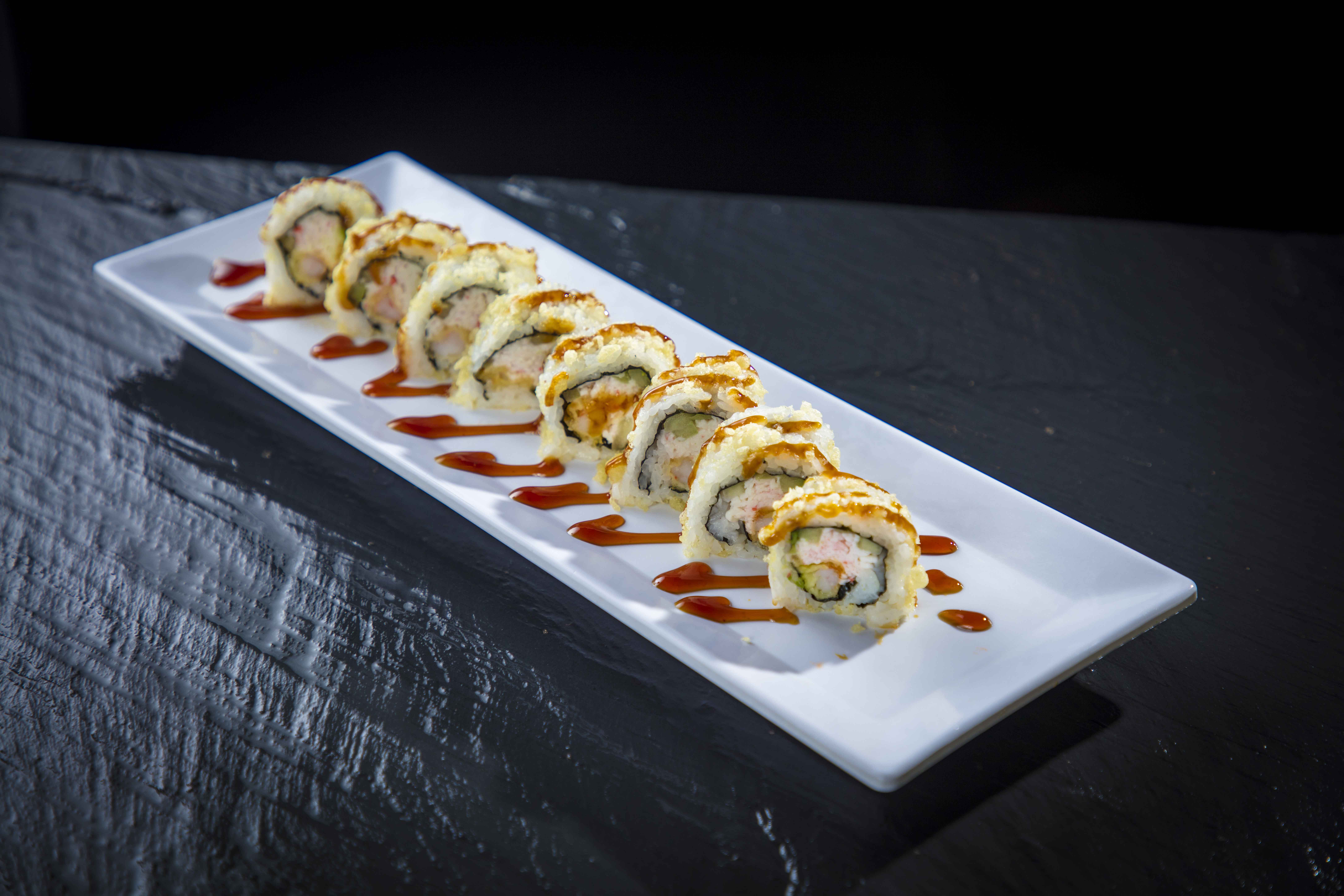 Order Shrimp Tempura Roll food online from Sushi Okoku store, Riverside on bringmethat.com